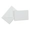 Original Crown Mill Large Flat Cards and Envelopes - White, Pkg of 25